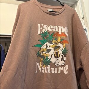 EARTHBOUND Tan Graphic Crewneck Sweater